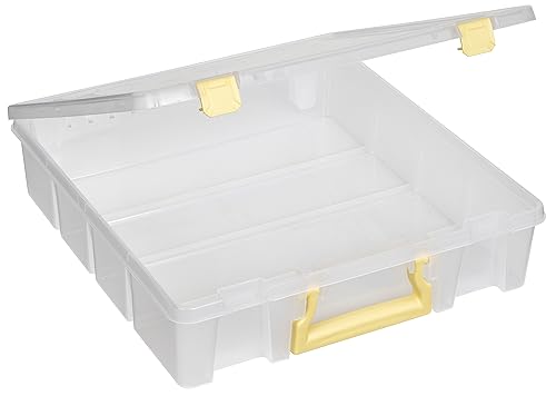 ArtBin Super Satchel 1-Compartment Craft Storage Box, Yellow Latches - color: Yellow