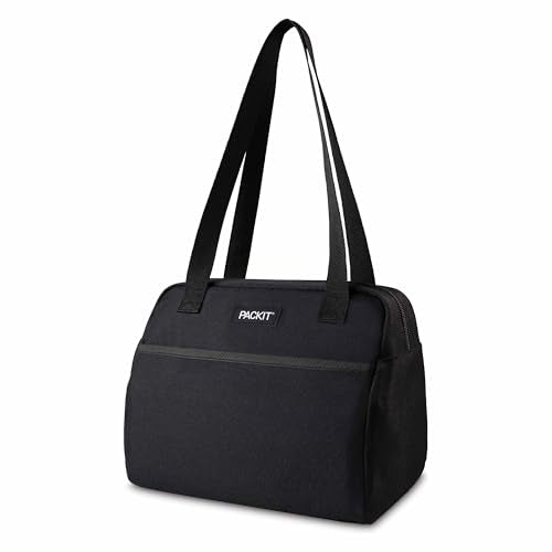 PackIt Freezable Hampton Lunch Bag, Black - color: Black