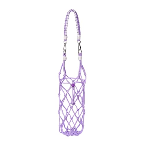 Outman Sports Water Bottle Net Carrier Fits 24oz 30oz 40oz Tumbler (Purple) - color: Purple