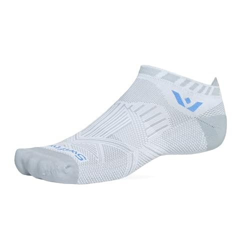 Swiftwick ASPIRE Zero No Show Performance Socks - color: Blue Gray, size: Large