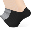 ATBITER Ankle Socks Women&Men 6-12Pairs Thin Low Cut No Show Socks With Tab - color: 12 Pairs 6black+6grey, size: 9-11