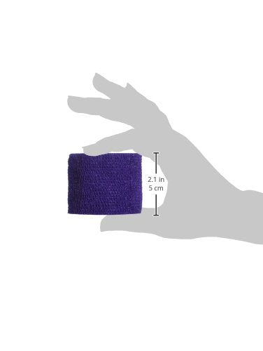 Powerflex Stretch Athletic Tape - 6 Rolls - color: Purple, size: 2" x 6 yds