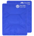Koo-Care Large Flexible Gel Ice Pack for Injuries Reusable Hot Cold Compress - Fit for Shoulder Arm, Back, Hip, Knee, Shin, Foot Pain Relief, Swelling, Physical Therapy (L, 11" x 14") Pack of 2 - size: 11 x 14 Inch (Pack of 2)