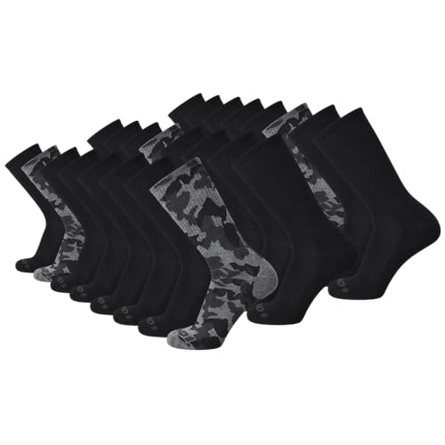 AND1 Mens Athletic Crew Socks 24 Pack Cushioned Comfort Socks - color: Grey