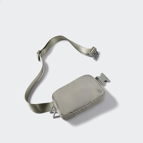 Pander Nylon Fanny Pack for Women, Two-Way Zipper Crossbody Bag - color: Grey Sage