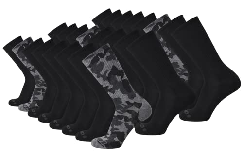 AND1 Mens Athletic Crew Socks 24 Pack Cushioned Comfort Socks - color: Grey