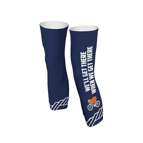 Leg Sleeves with Anti Slip Silicone Compression Leg Sleeves Cycling Leg Sleeves Adjustable Zipper - color: Sloth, size: Medium