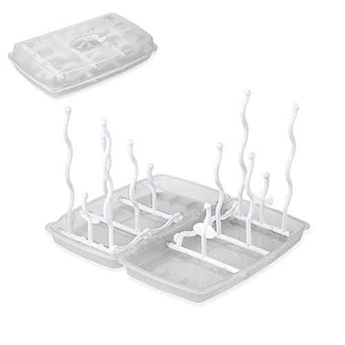 PandaEar Travel Baby Bottle Drying Rack, Portable Collapsible, Space Saving