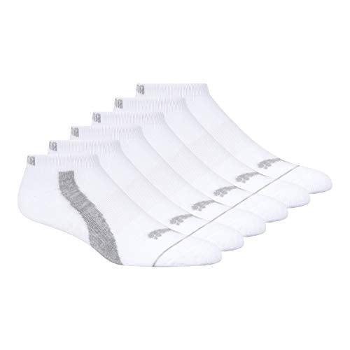 PUMA Women's Low Cut Socks (6-Pack) - color: White/Grey