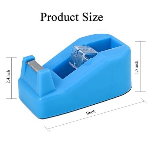 Desktop Tape Dispenser Cute Light Office Tape Dispensers, Nano Pads Fix Base, Blue - color: Green 1