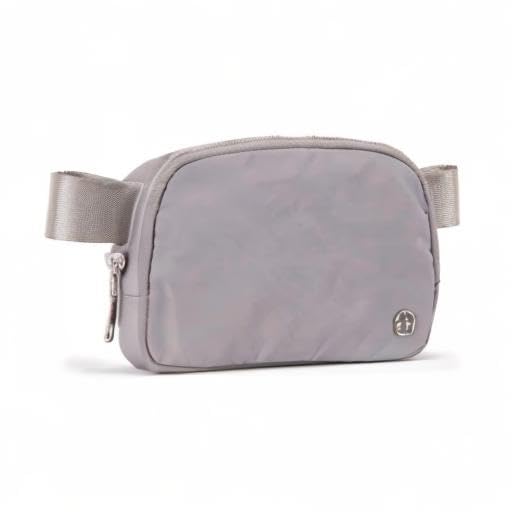 Pander Crossbody Belt Bag for Women and Men, Travel and Everyday Use - color: Light Grey