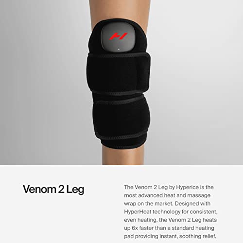 Hyperice Venom 2 Leg Heat Vibration Massage Therapy Neoprene Wrap Recovery - size: Leg