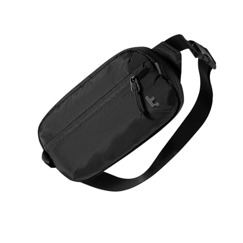 tomtoc 1.5L Sling Bag with RFID Blocking Crossbody Chest Pack for Men Women - color: Black, size: 1.5L