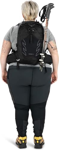 Osprey Tempest 20L Women's Hiking Backpack with Hipbelt, Stealth Black, WXS/S, Extended Fit - color: Stealth Black, size: WXS/S - Extended Fit