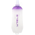 WRELS 200ml/350ml/500ml Collapsible Soft Flask,BPA Free Folding Soft Water Bottle with Hanging Ring,Lightweight TPU Hydration Flask for Running Marathon Cycling Hiking - color: Purple-350ml*1