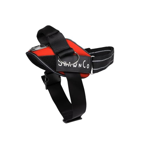 ShawnCo Essential Pro Dog Harness, No-Pull Pet Vest (Mustang Red, S) - color: Mustang Red, size: S