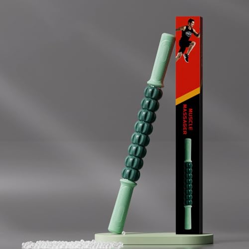 Massage Roller, Multi-Functional Body Massager, Leg Roller Stick - color: Green