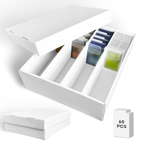 2-Pack Trading Card Storage Box, Card Box for TCG MTG Baseball Sports Cards - color: 4 Row-2 Boxes