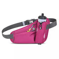 HOTEMIA Fanny Pack with Water Bottle Holder, Hydration Running Belt for Men Women Adjustable Strap Waist Bag Suitable for Hiking Running Walking Jogging Camping (Bottle Not Included) (Pink) - color: Pink