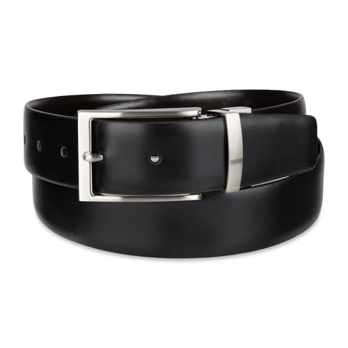 Calvin Klein Men’s Reversible Leather Belt - 2‑in‑1 Versatile Modern Style - color: Deep Black/Brown, size: X-Large (42-44)
