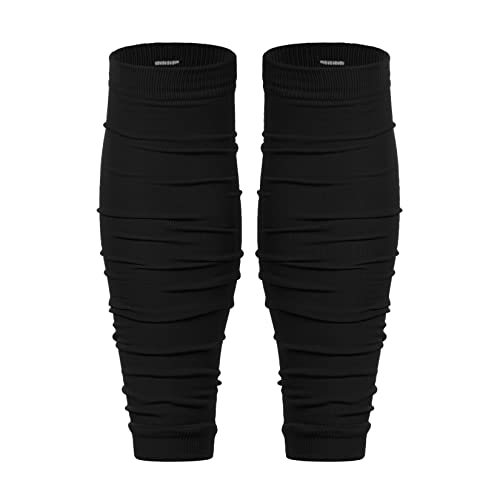 Football Leg Sleeves Scrunch Style Calf Compression Sleeve Men One Size - color: Black