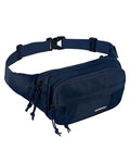 WATERFLY Fanny Pack Waist Bag: 2.5L Large 5 Zipper Pockets for Women Men - color: Navy blue