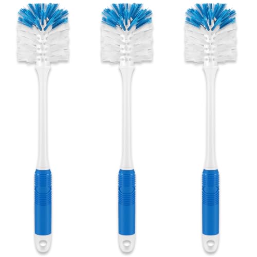 Bottle Brush with Long Handle for Baby Bottle, Cup, Glass Cleaning, 3 Pack - color: 3 Pack