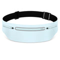 Slim No-Bounce Running Belt - Waterproof Exercise Waist Pack for Marathons, Hiking & Dog Walking - Hidden Travel Money Belt for Phones - color: Blue
