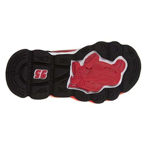 Disney Pixar Cars Boys Black/Red Lighted Sneaker (Toddler/Little Kid) - color: Red/Yellow/Black, size: 11 Little Kid