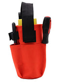 Spray Can Holder, Waterproof Spray Paint Can Holster, Heavy-Duty Spray Bottle Tool Belt Clip with Storage Pockets for Construction, Painting & Land Surveying, Red (Without Zipper)