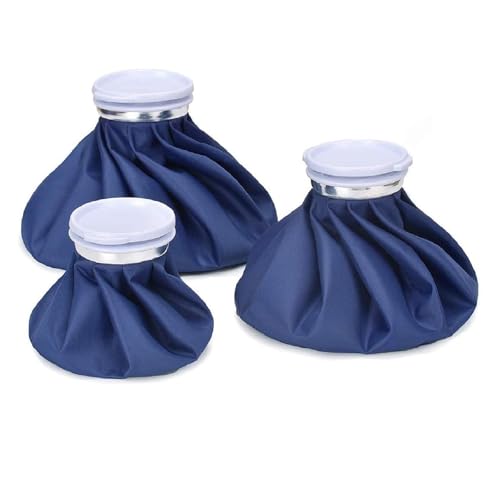 Reusable Ice Bag Hot & Cold Therapy Ice Pack for Injuries Sport Pain Relief - color: Dark Blue