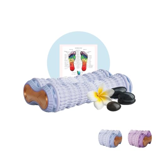 Foot Roller Massager for Plantar Fasciitis Relief, Portable Foot Massager, Eases Foot Pain, Stimulate Plantar Nerves, Enhances Circulation, Anti-Fall Safe Design Kid & Elderly Friendly(Blue) - color: Sky Blue