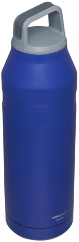 Stanley IceFlow Cap and Carry Water Bottle | Wide Mouth Twist Lid | Lightweight & Leakproof for Travel & Sports | Insulated Stainless Steel | BPA-Free - color: Lapis Glimmer, style: 50 Oz