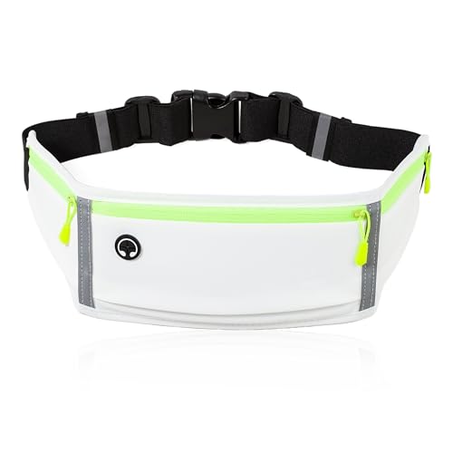 Running Belt Slim Fanny Pack Jogging Pouch Phone Holder Waist Pack - White - color: C White