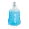 Sport Soft Water Bottle, TPU Collapsible Flask Foldable Bottles for Hydration Pack, BPA-Free, for Running Hiking Cycling Climbing (150ml) (Blue) - color: Blue