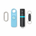 POM Pepper Spray & Personal Alarm Safety Kit – OC Self Defense Keychain Spray & Loud Emergency Alarm for Campus Safety, Women & Students - color: Black X Aqua, style: Keychain Model