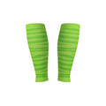 Calf Compression Sleeve for Men and Women - 20-30mmHg, Shin Splint, Running, Leg Pain, Calf Cramps and Recovery - color: Run Lite - Tiger Stripe Volt, size: Extra Small