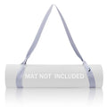 Slim Panda Yoga Mat Strap, Adjustable Soft Cotton Carrier - color: Light Gray, size: 72 inches