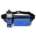 Fanny Pack with Water Bottle Holder for Men Women – Large Hiking Fanny Pack with Adjustable Strap Belt for Cycling Hiking Dog Walking Outdoor, Water Resistant Pack Blue(Bottle Not Included) - color: Blue