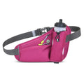 Fanny Running Belt Waist Crossbody BumBags for Running Hiking Travel Workout Adjustable Buckle Strap for Women (Rose Red) - color: Rose Red