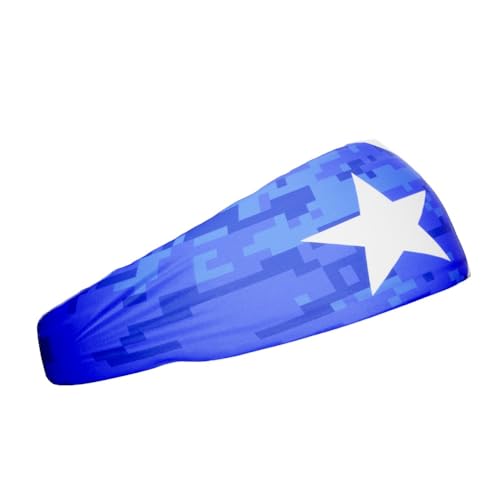 40+ Designs! Unisex Headband/Sweatband. Best for Sports, Fitness, Working Out, Yoga. Tapered Design - color: PUERTO RICO FLAG