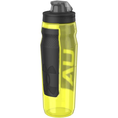 Under Armour 32oz Playmaker Squeeze Water Bottle - color: Hi-Vis Yellow