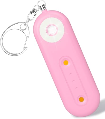 130dB Rechargeable Personal Safety Alarm Strobe Light for Women - color: Pink