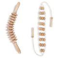 Wood Therapy Massage Tools, Lymphatic Drainage Curved Roller Stick, Neck Massager, Foam Roller, Back Scratcher, Rope Massage Kit, Back Massager for Relaxation - color: Roller & Massager