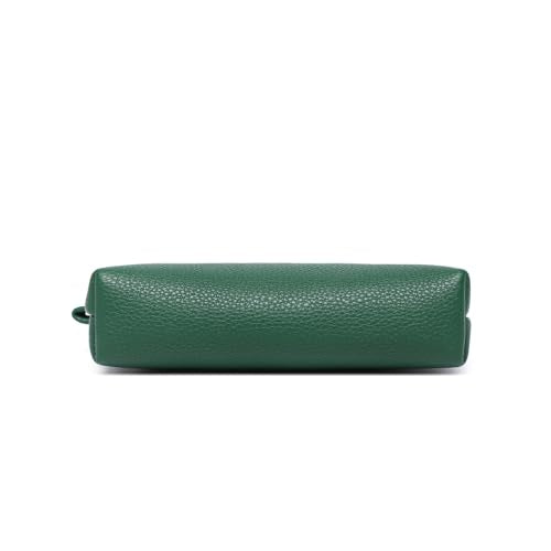 Small Makeup Bag for Purse, Leather Cosmetic (Forest Green) - color: PU/Forest Green