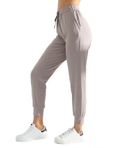 AJISAI Women's Joggers Pants Drawstring Running Sweatpants with Pockets Lounge Wear - color: Cloud, size: X-Large