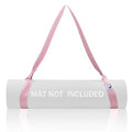 Slim Panda Yoga Mat Strap, Adjustable Soft Cotton Carrier - color: Light Pink, size: 72 inches