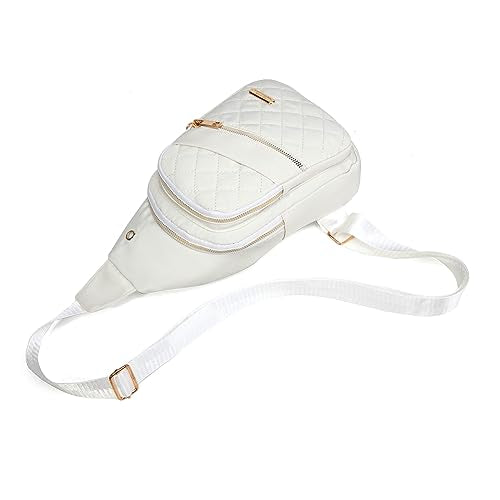 AOSTIHOT Crossbody Sling Bag Small Sling Backpack for Women, Chest Daypack Crossbody Shoulder for Travel Sport Running Hiking - color: C Beige