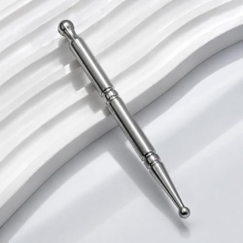 Stainless Steel Acupressure Massage Pen for TMJ, Deep Tissue Trigger Point Relief, Full Body Self-Massage Relaxation Bar