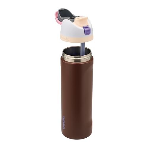 Owala FreeSip Stainless Steel Water Bottle 24 oz Cranberry Parade - color: Cranberry Parade, size: 24 Ounces